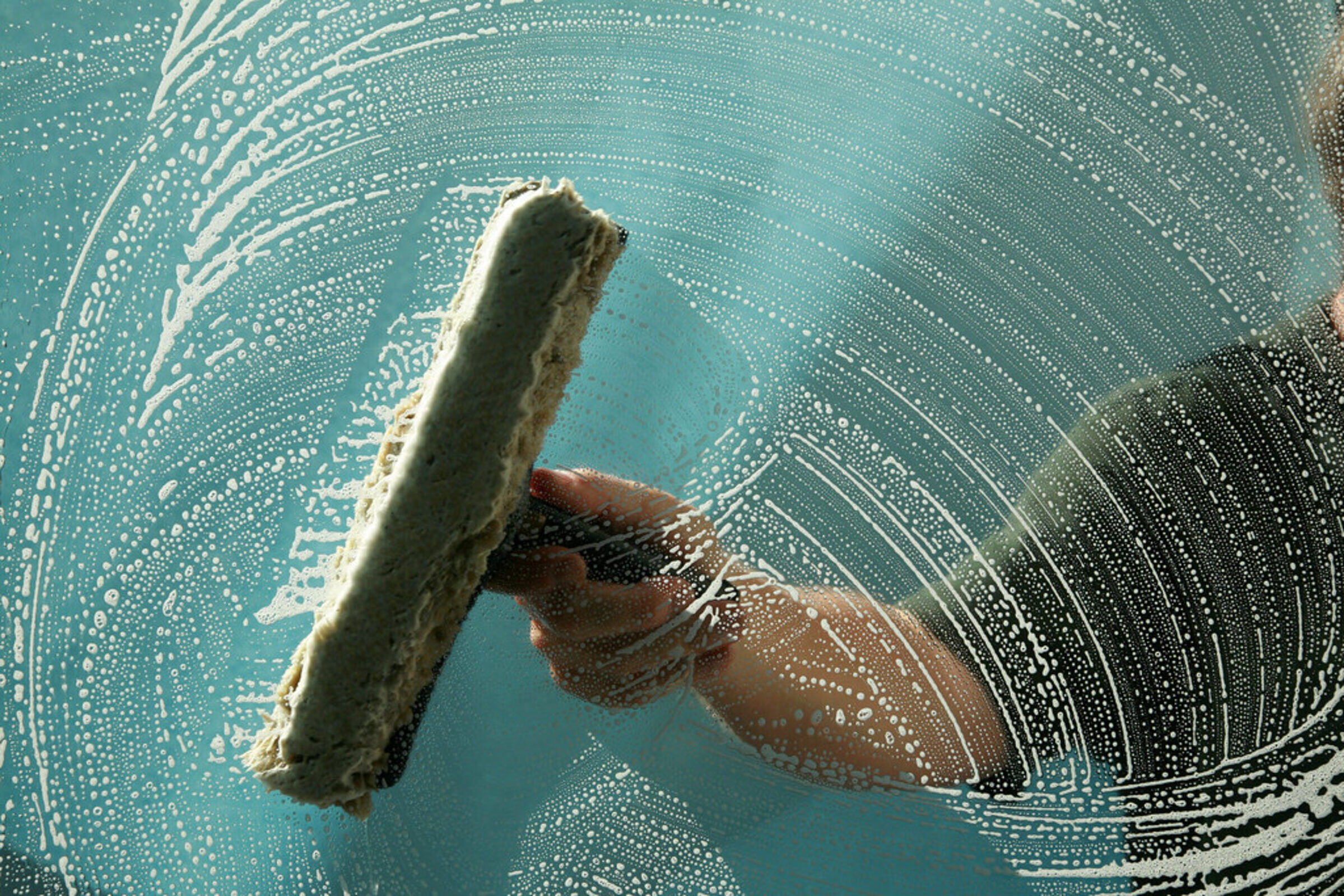 Bright, clean glass and surfaces after professional cleaning